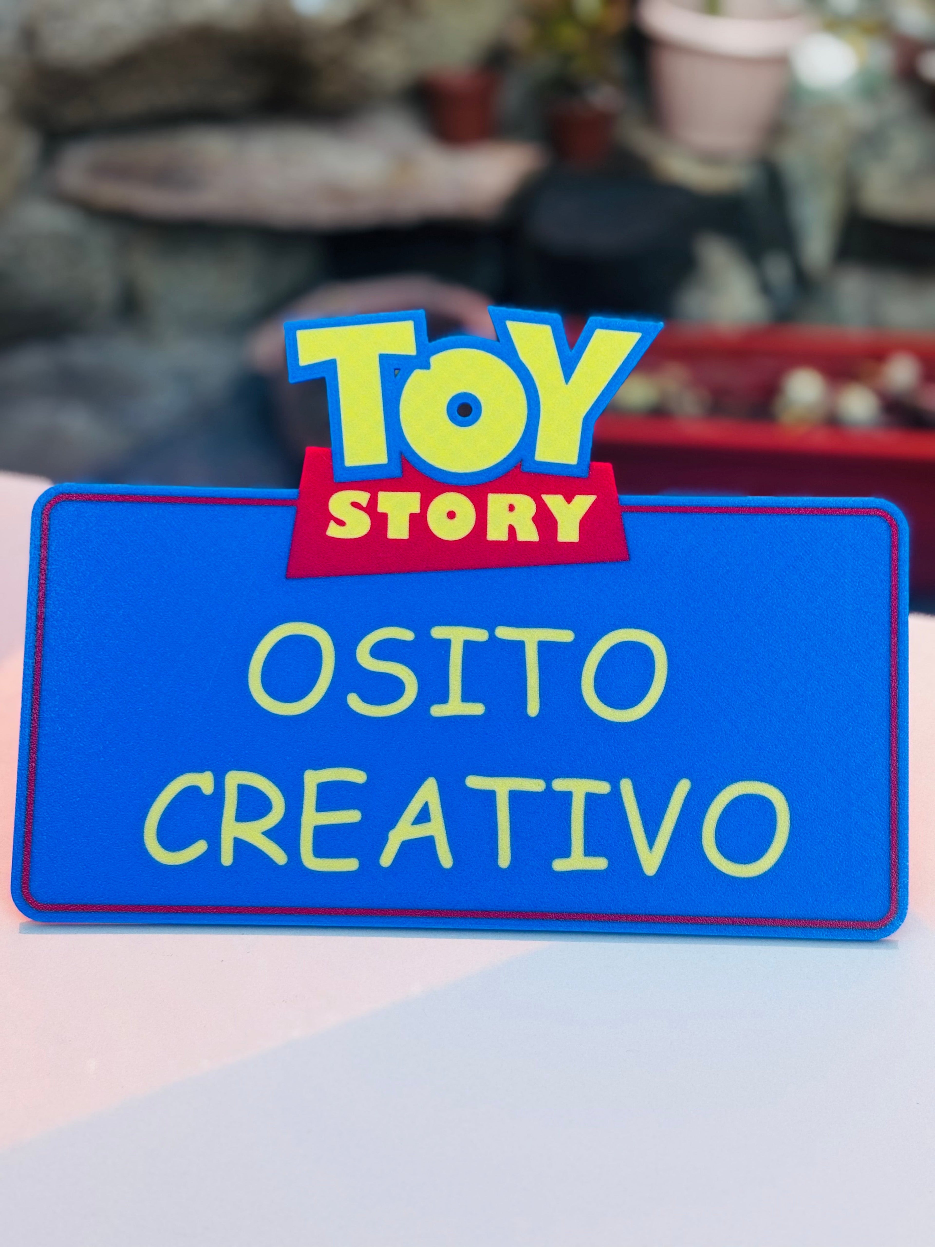 Cartel Toy Story Personalizable
