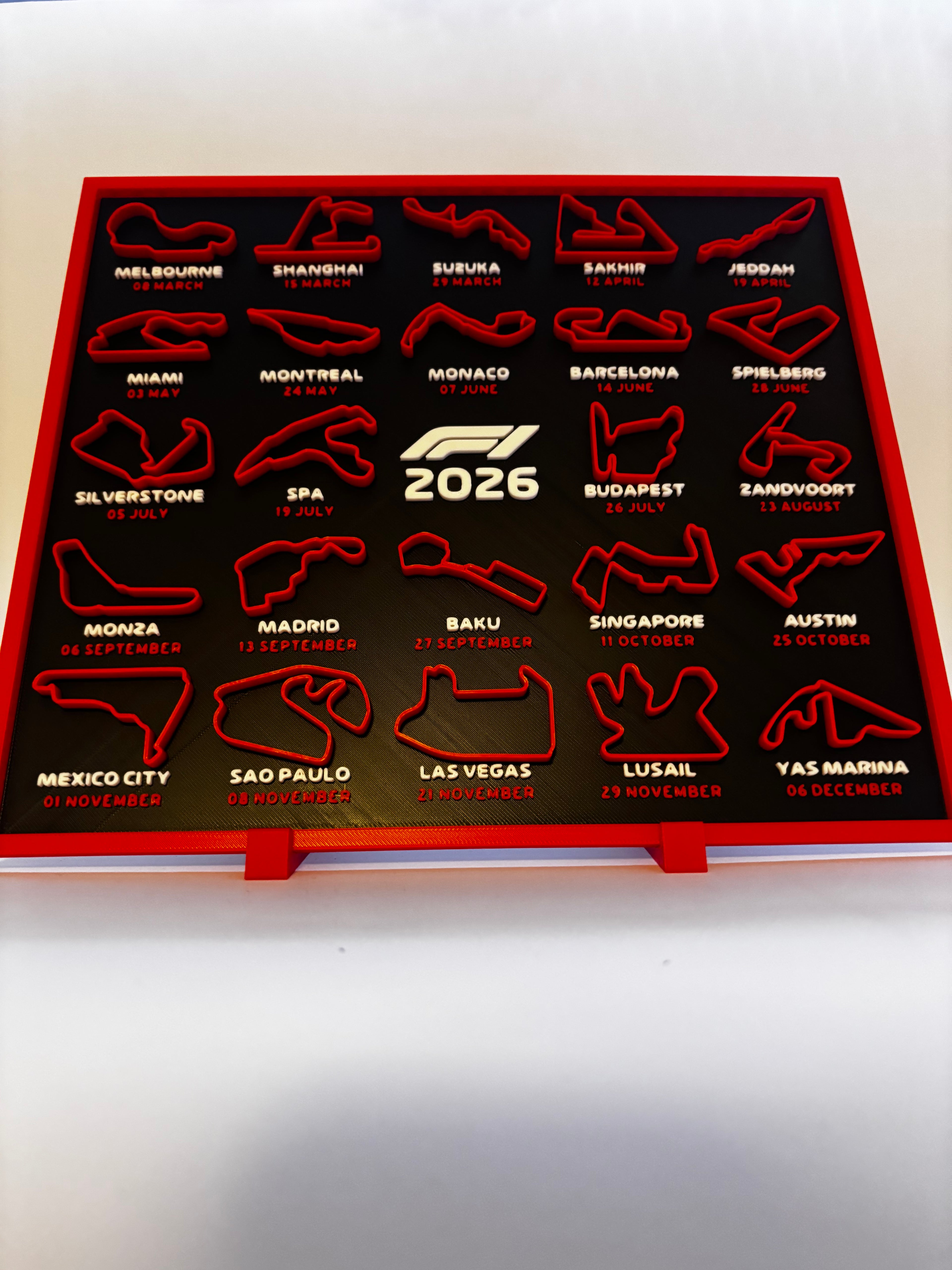 Calendario F1 Año 2026